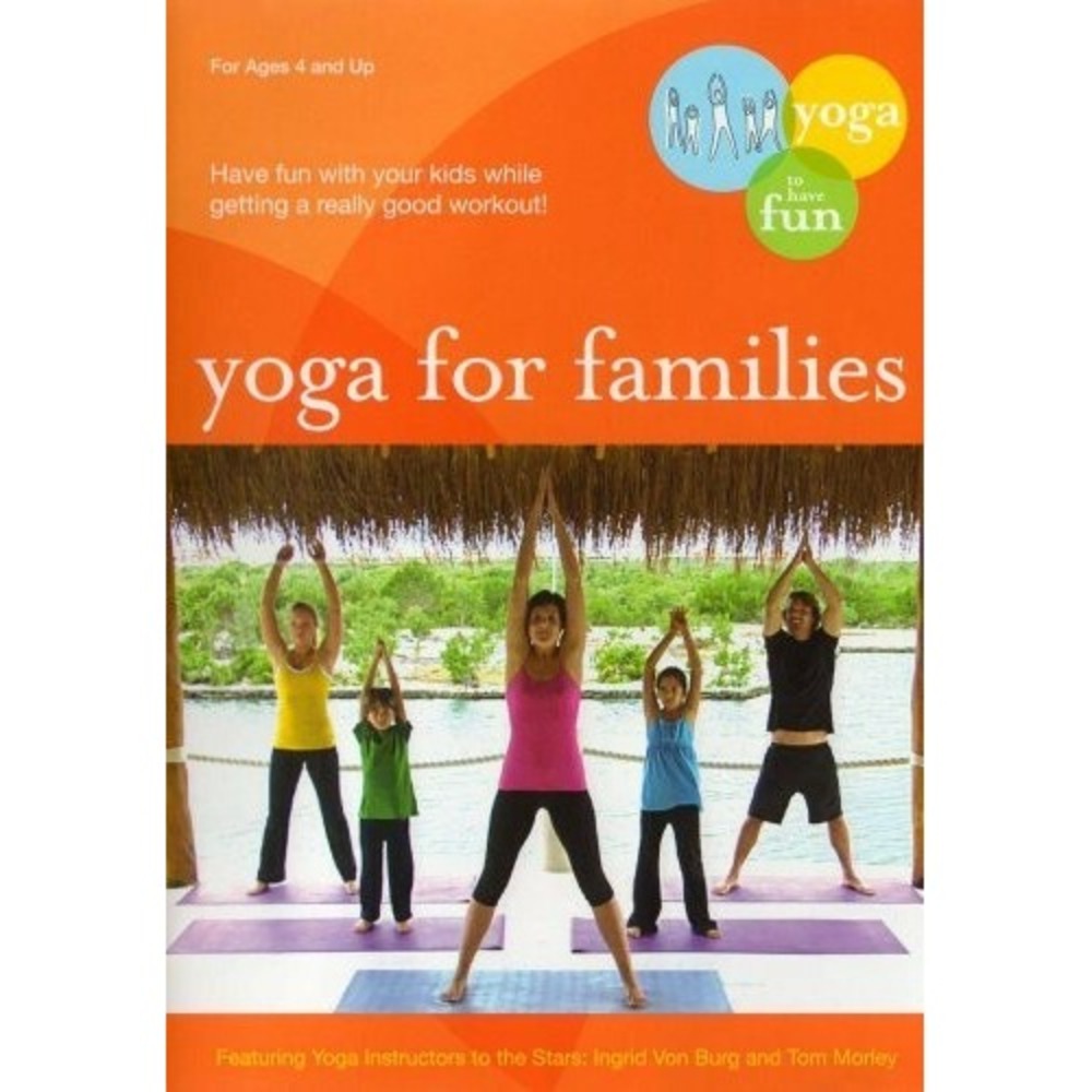 Yoga for Families DVD Ingrid Von Burg Tom Morley Kids Fitness Workout Exercise
